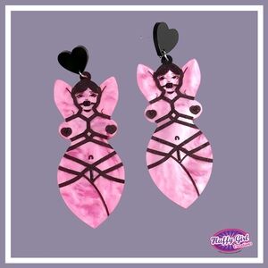 "Tied up at the moment" earrings"